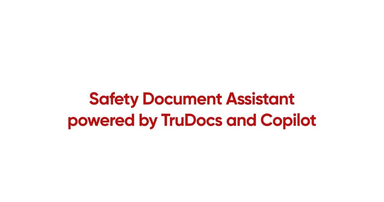 Safety Document Assistant powered by TruDocs and Copilot