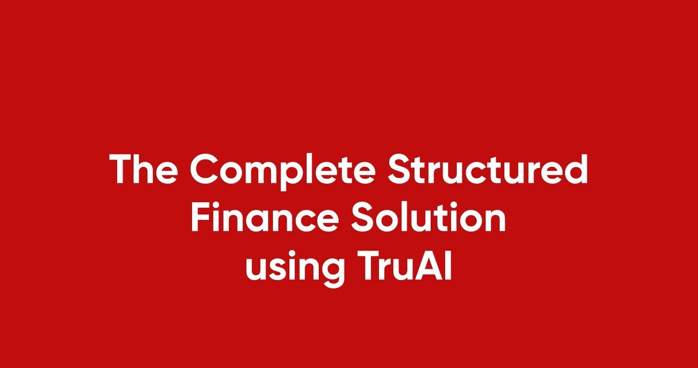 TruAI powered solution for Structured Finance